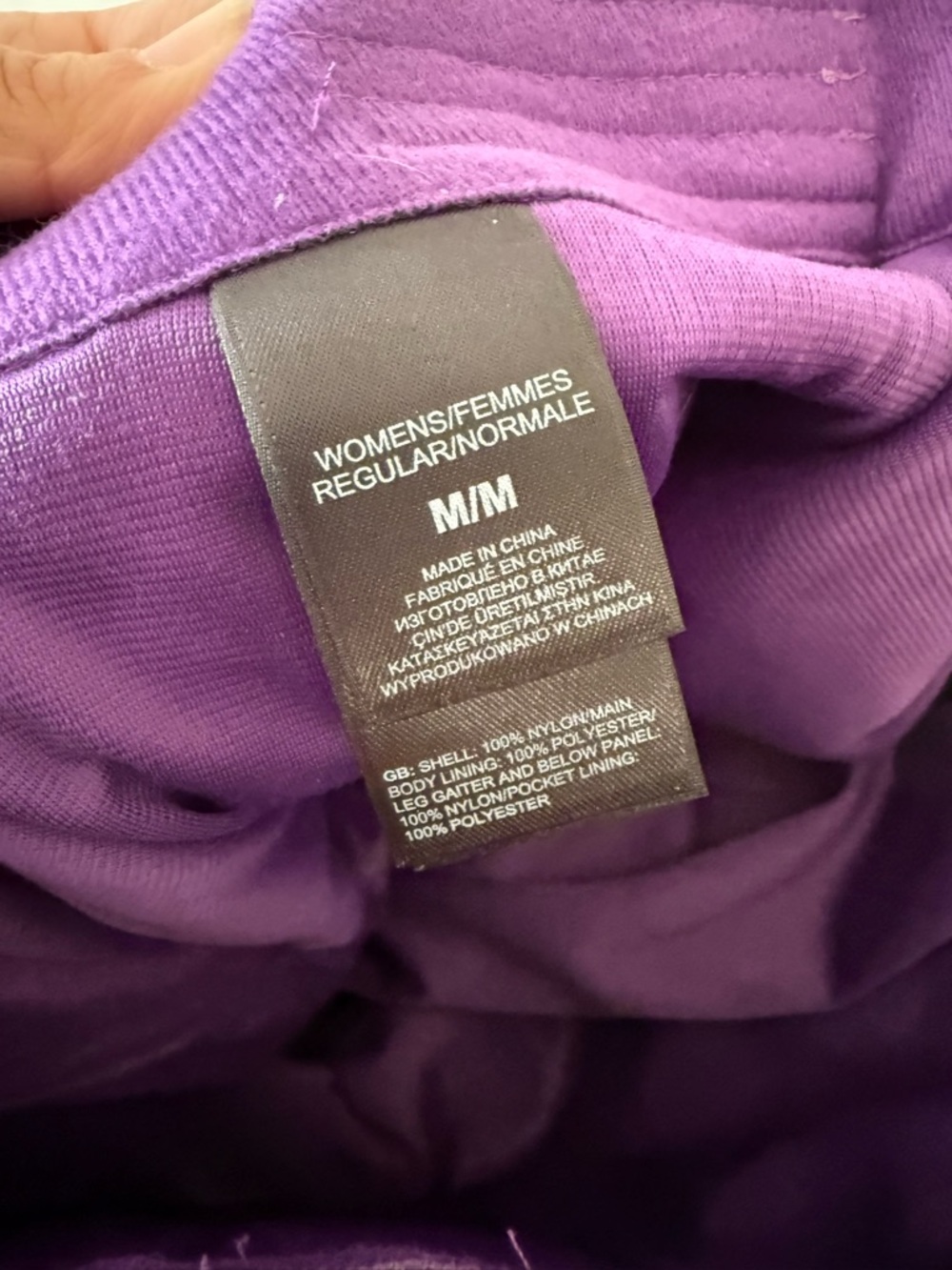 The North Face Snow Pants Womens Purple HyVent Waterproof Insulated Ski SZ M - Picture 6 of 8